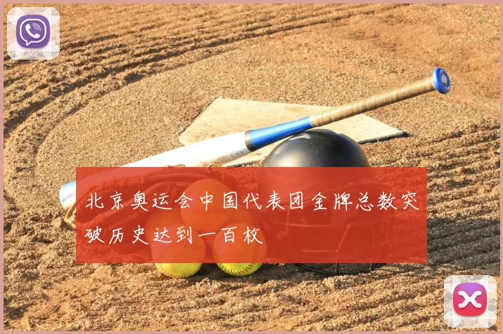 北京奥运会中国代表团金牌总数突破历史达到一百枚
